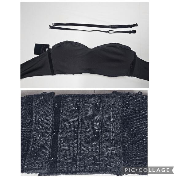 René Rofé NWT Black Sequin Convertible Stretch Bra with Removable Pads Size S - Picture 7 of 9